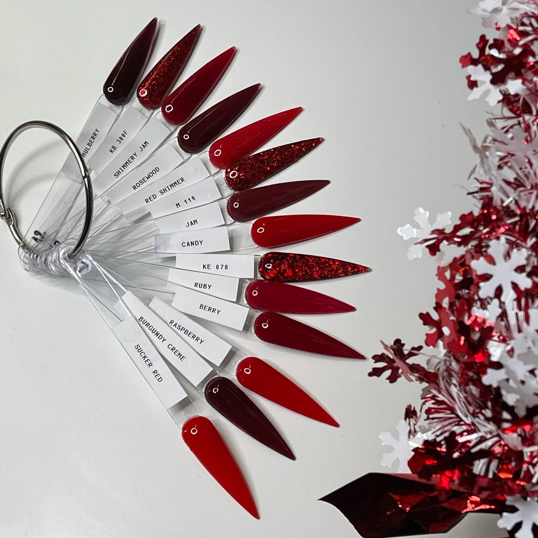 RED Acrylic Collection for Valentine's Day / Summer / Fall Autumn / Christmas Nails - 14 red colors - Image 5