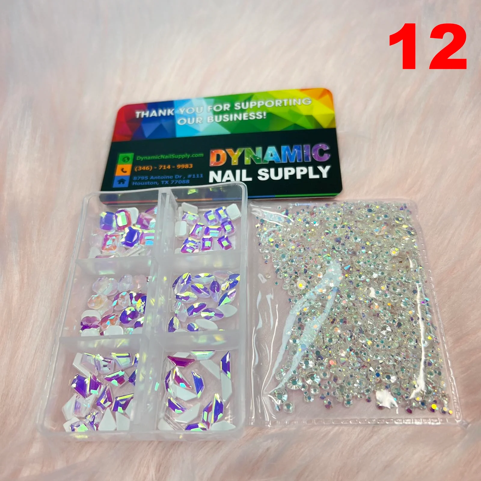 Rhinestone set includes 6 big shapes and mixed-sizes round shapes - Image 13