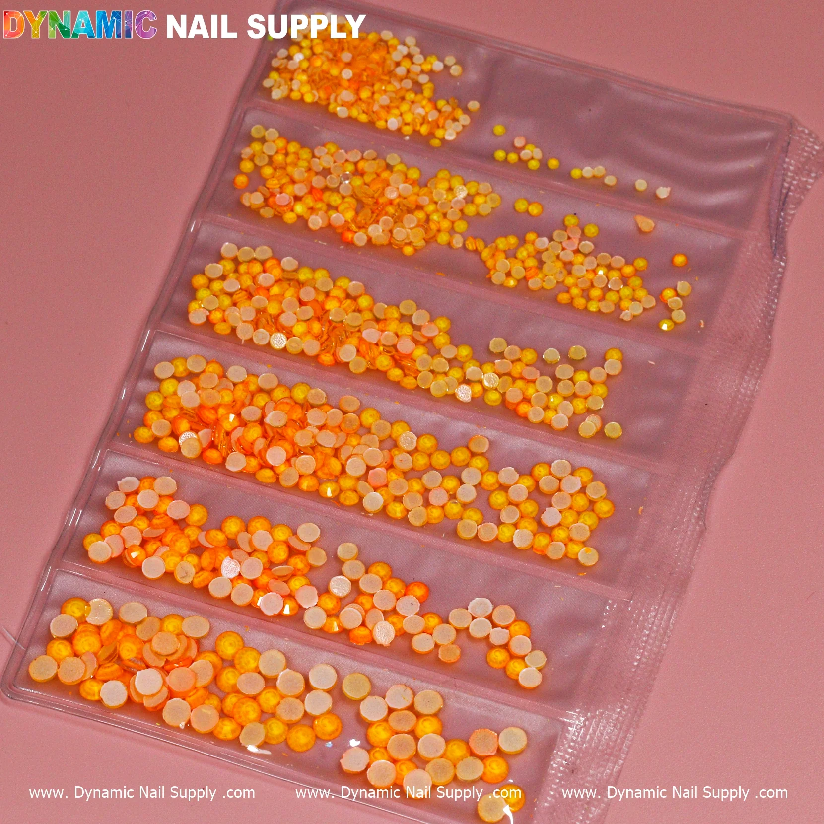 Round-shape Mixed-sizes Neon Rhinestone set - Image 4