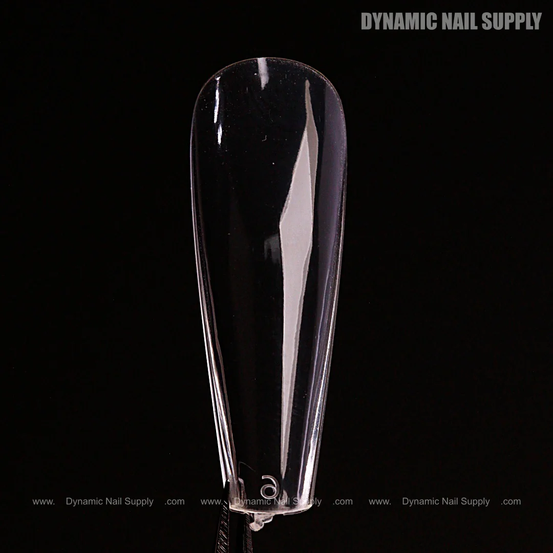 Sculpted Coffin (Long) Full Cover Soft-Gel Nail Tips (Black Box) - Image 2
