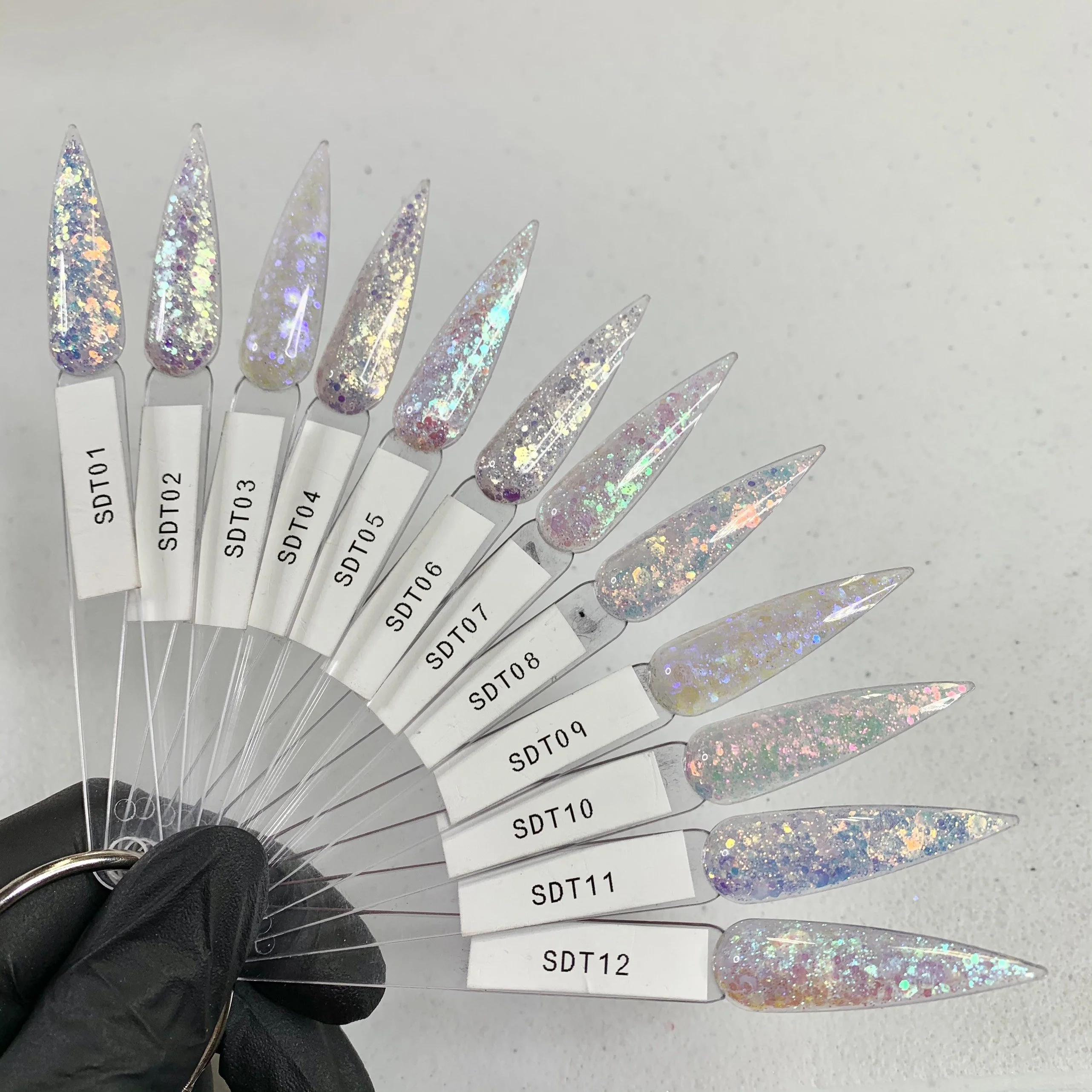 SDT Iridescent Collection (12 colors)  Acrylic Nails & Dipping Powder