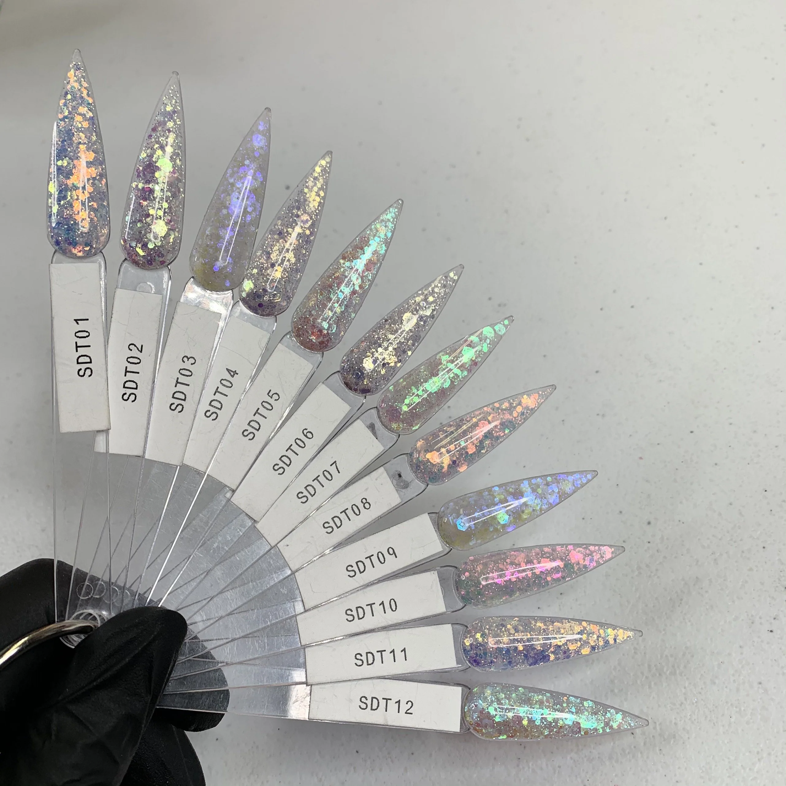 SDT Iridescent Collection (12 colors)  Acrylic Nails & Dipping Powder - Image 3