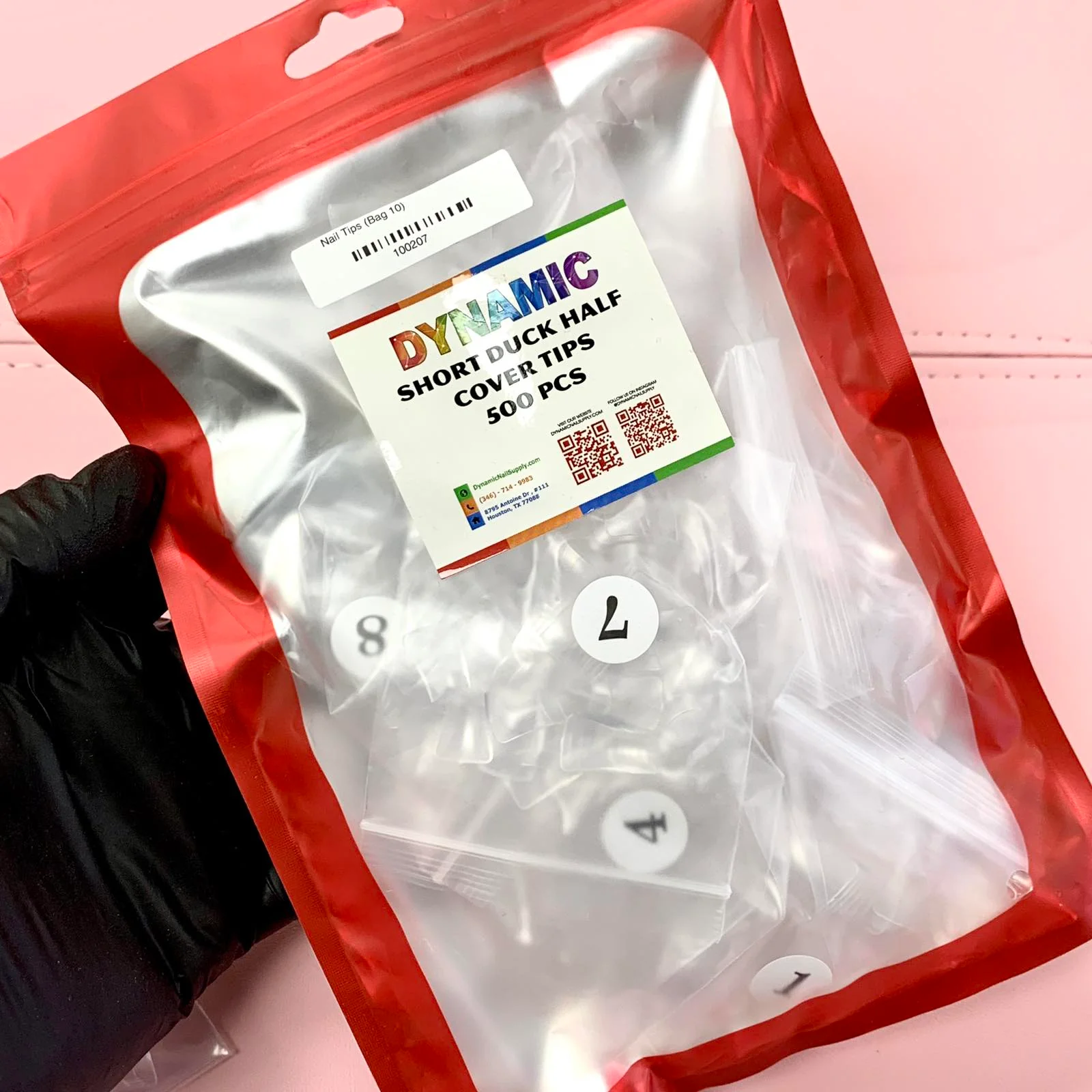 Short Duck shape Nail Tips (Bag) 500pcs clear tip - Image 5