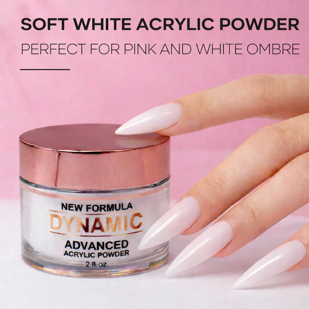 Clear / White / Soft White - purified acrylic powder for dipping and sculpting - Image 10