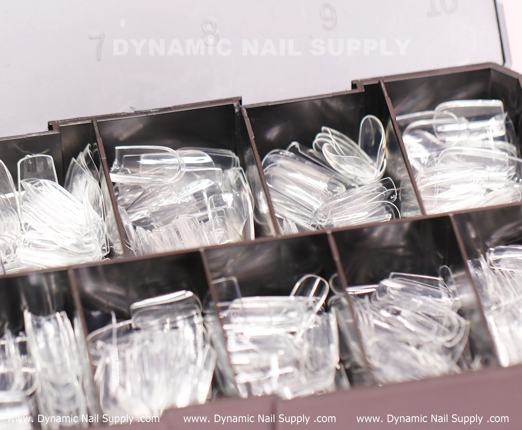 [Square S] Full Cover Tips - Soft Gel X tips - 600 pcs - Short Length- 11 sizes - Image 3