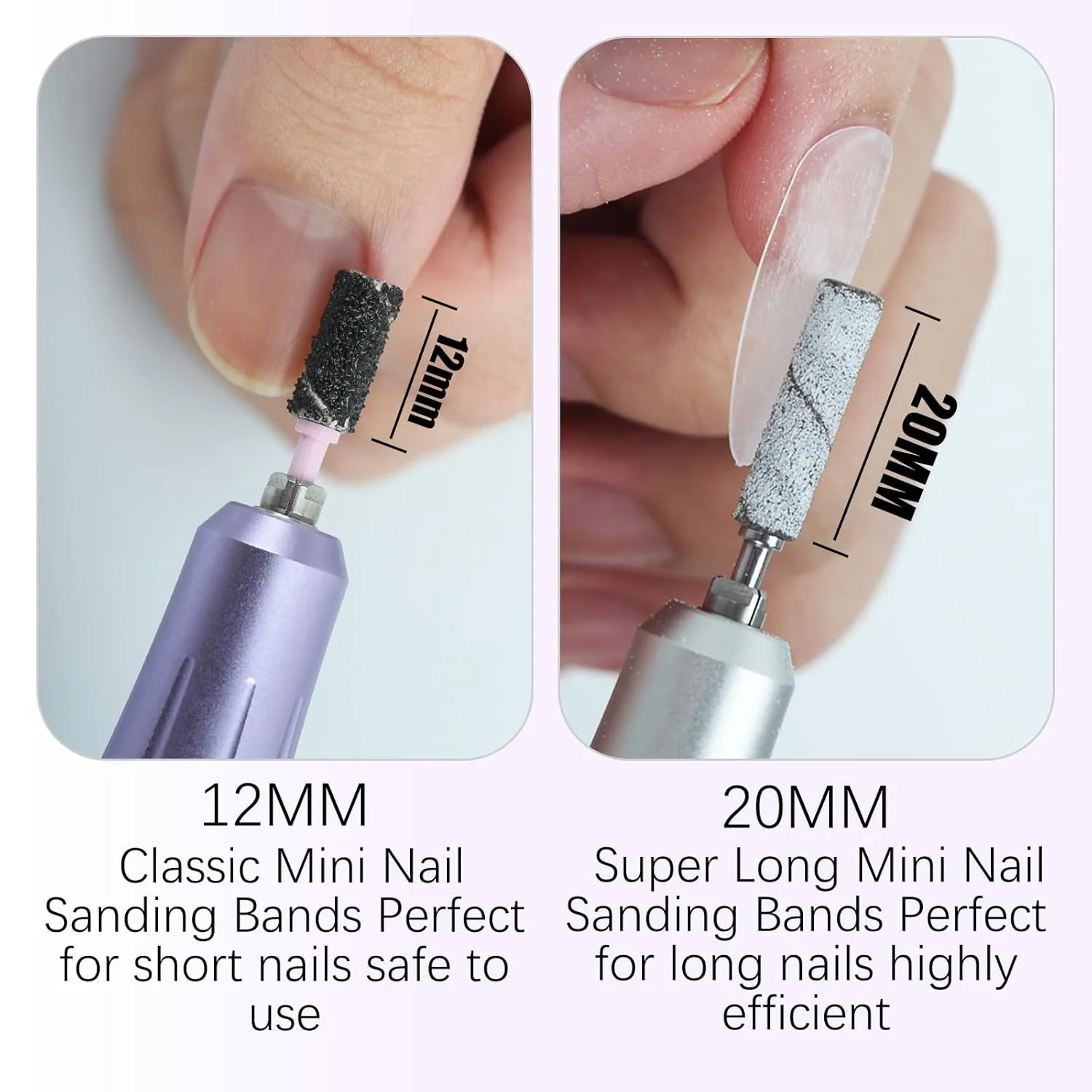 Super Long Mini (Thin 3.1mm) Sanding Band Mandrel Nail Drill Bit use for Manicure, Prep, Gel, Smooth - Image 2