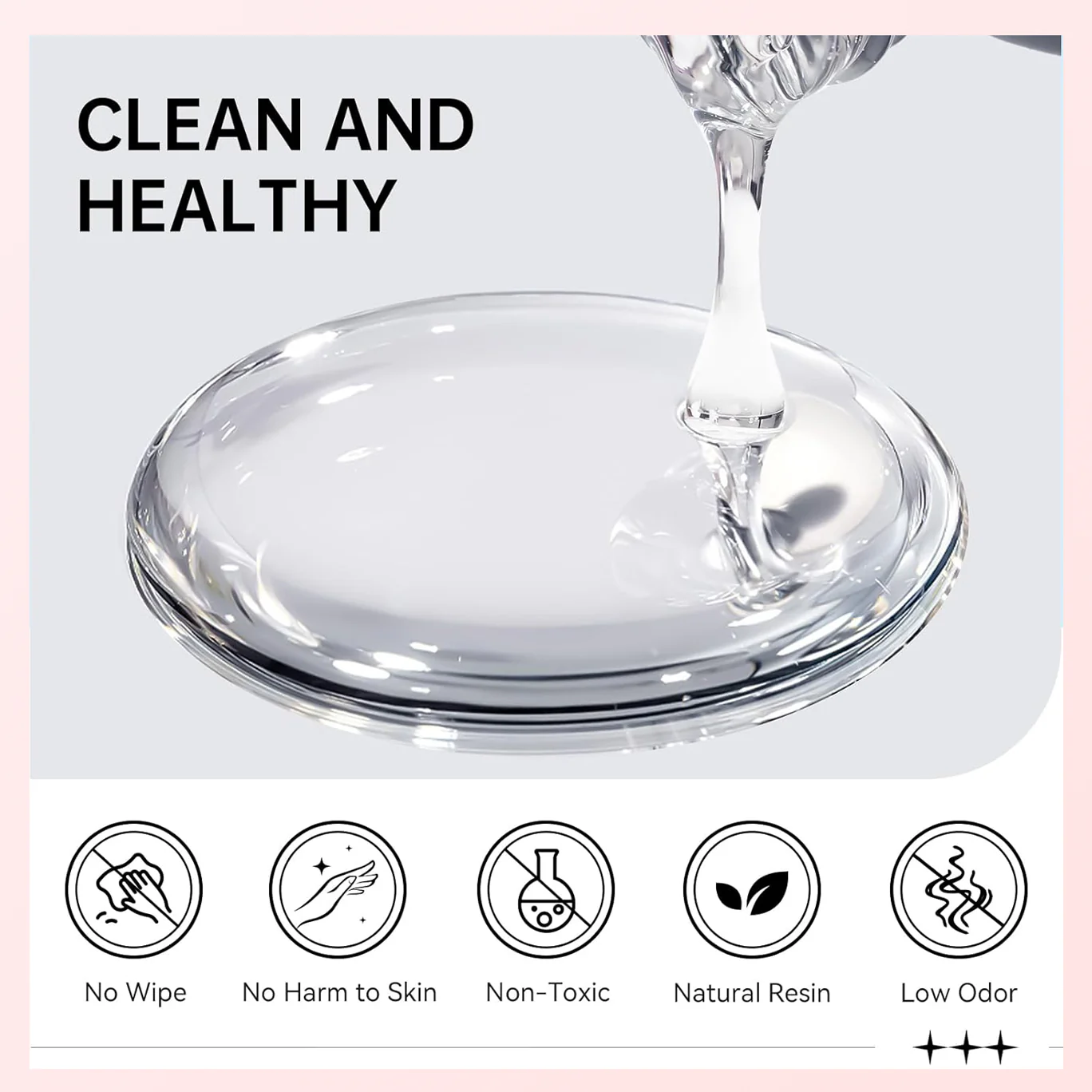 Thick 3D No-Wipe Rhinestone glue Gel in Bottle (+ Liner Brush) for Nail art Design & Chrome application - Image 3