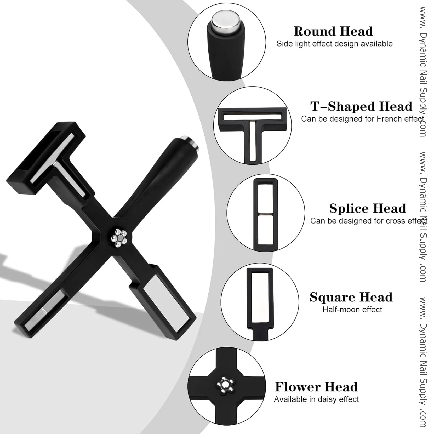 Upgraded 5-in-1 Magnet Tool Bar for Cat eye gel polish (Black Silicone handle) - Image 3