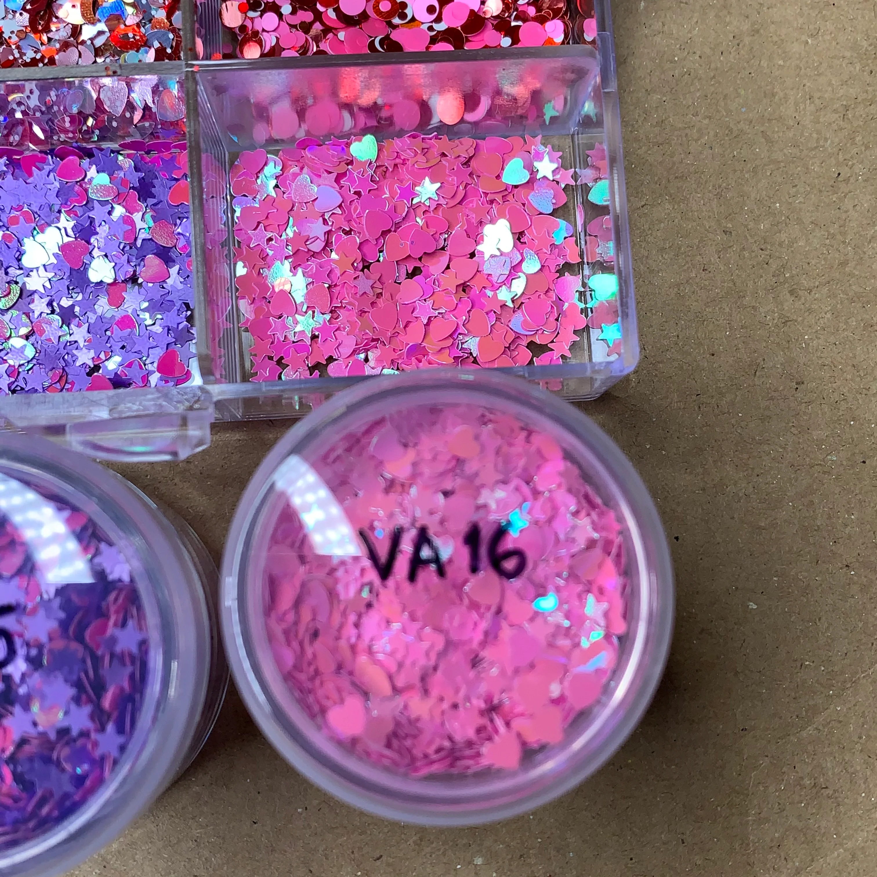 Valentines Glitter Collection for Nails designer - (Valentine Glitters - Heart Shape) - Image 7