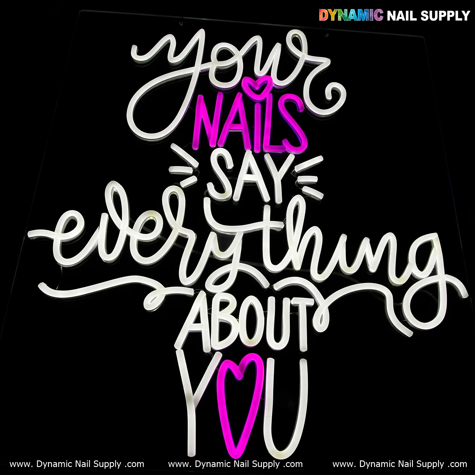 Vibrant Nails Quote LED Neon Sign – Bright, Stylish Wall Decor for Salons or Beauty studio - Image 4