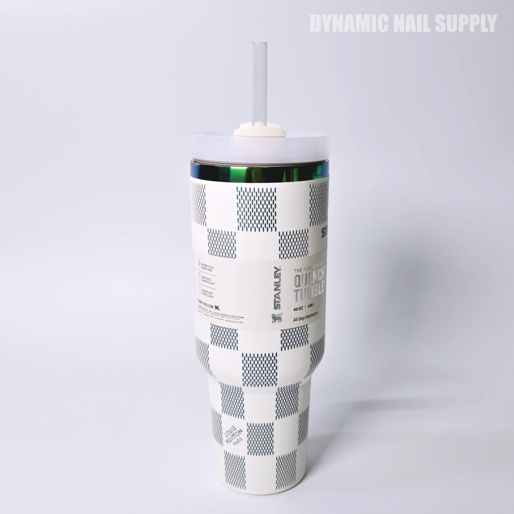 (White Caro) Stainless Steel Tumbler (40oz) - Image 3