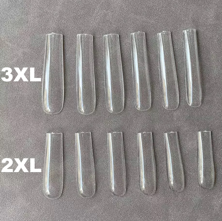XXXL Square Full-cover Tips - 3XL Soft gel press on square tip (504 pcs bag - 12 sizes) - Image 2