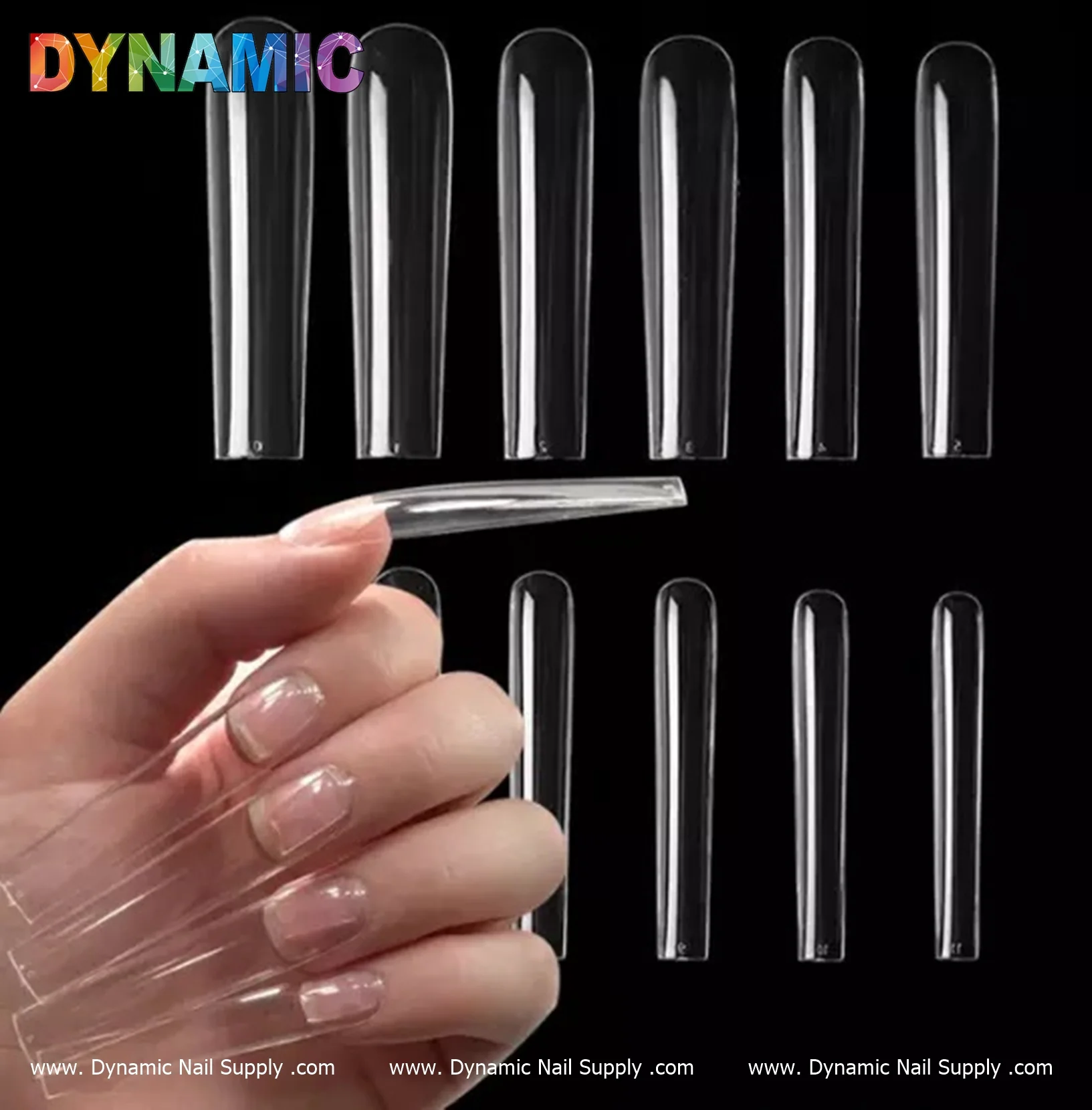 XXXL Square Full-cover Tips - 3XL Soft gel press on square tip (504 pcs bag - 12 sizes) - Image 4